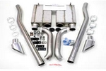 2 1/2 "Natural Dual Rear Exit Stainless Steel